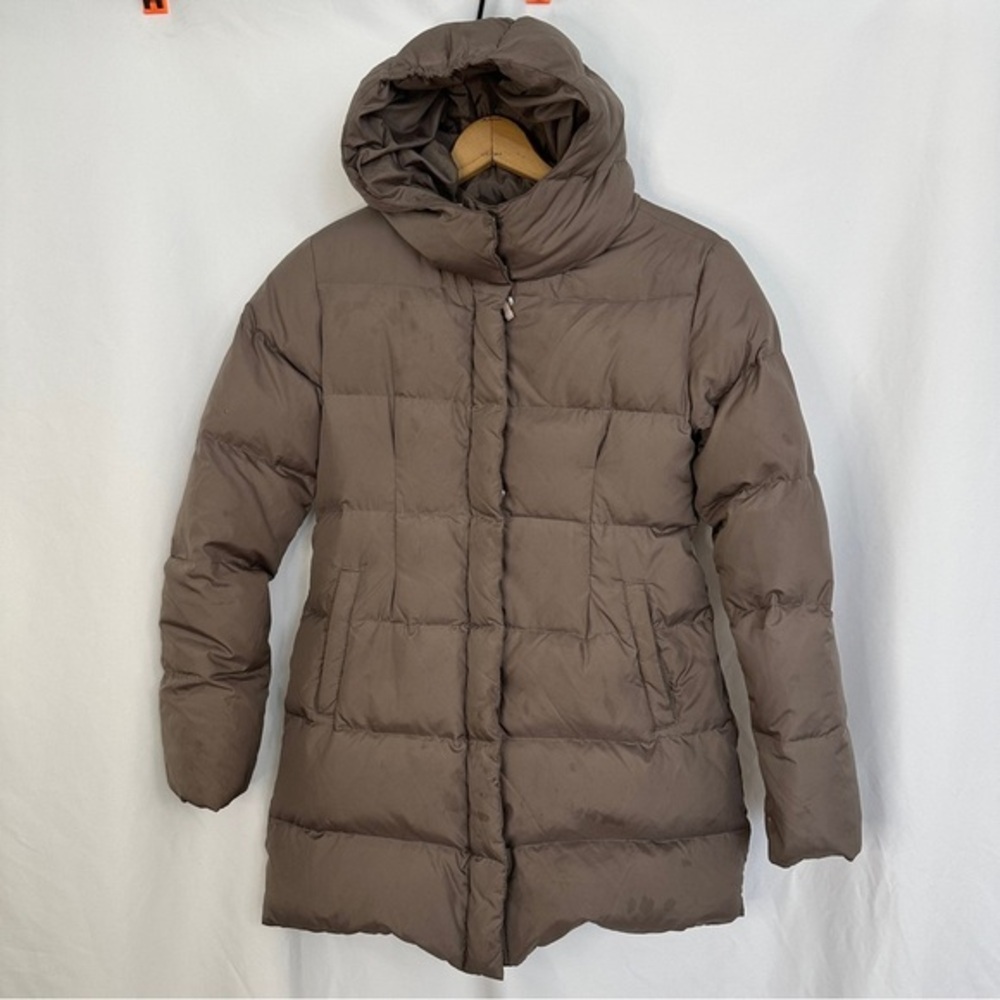 Crewcuts J.Crew Puffer Winter‎ Coat Jacket Girls 14 XL Down Feather Fill Brown